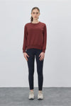Crew Neck Basic Non-Brushed Sweatshirt