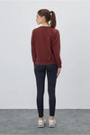 Crew Neck Basic Non-Brushed Sweatshirt