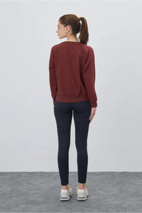Crew Neck Basic Non-Brushed Sweatshirt