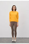 Crew Neck Basic Non-Brushed Sweatshirt