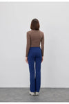 Buttoned Soft Crop Cardigan with Raw-Edge Hem