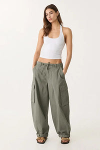 Cotton Double-Layer Halter Neck Crop Top Bodysuit in White