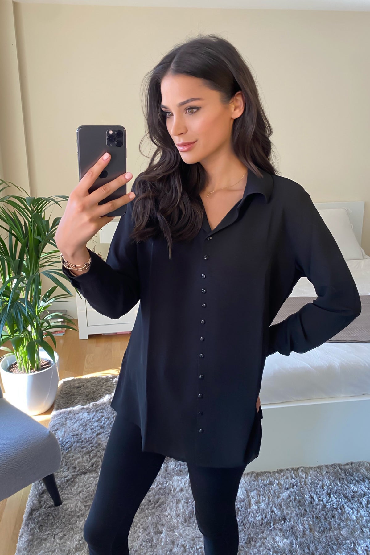 Oversized Shirt in Black