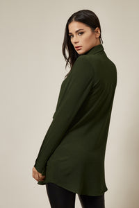 Long Sleeves Oversized Shirt In Khaki