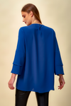 Oversized Asymmetric Layered Top in Blue
