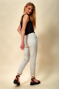 Stretch Trousers In White