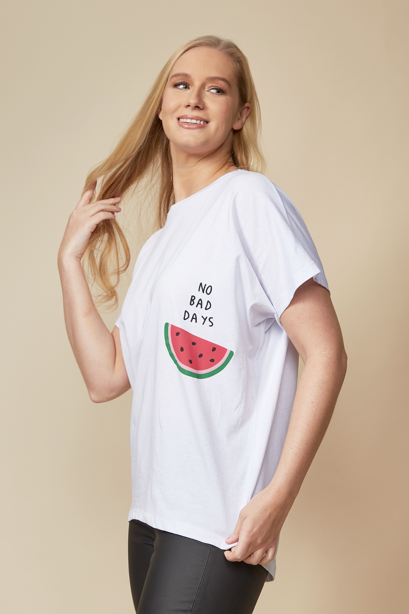 Oversized Watermelon T-Shirt in White