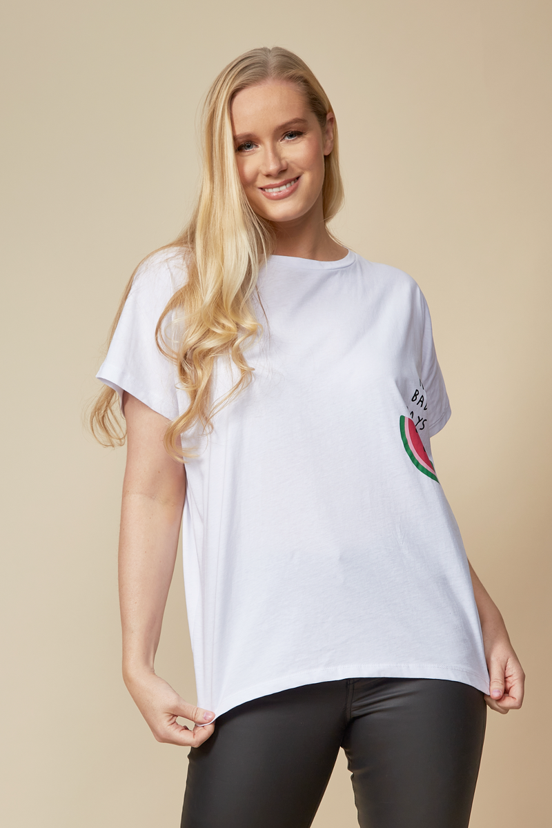 Oversized Watermelon T-Shirt in White