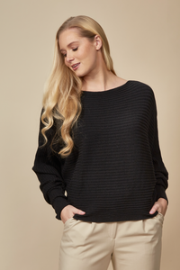 Batwing Jumper in Black