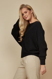 Batwing Jumper in Black